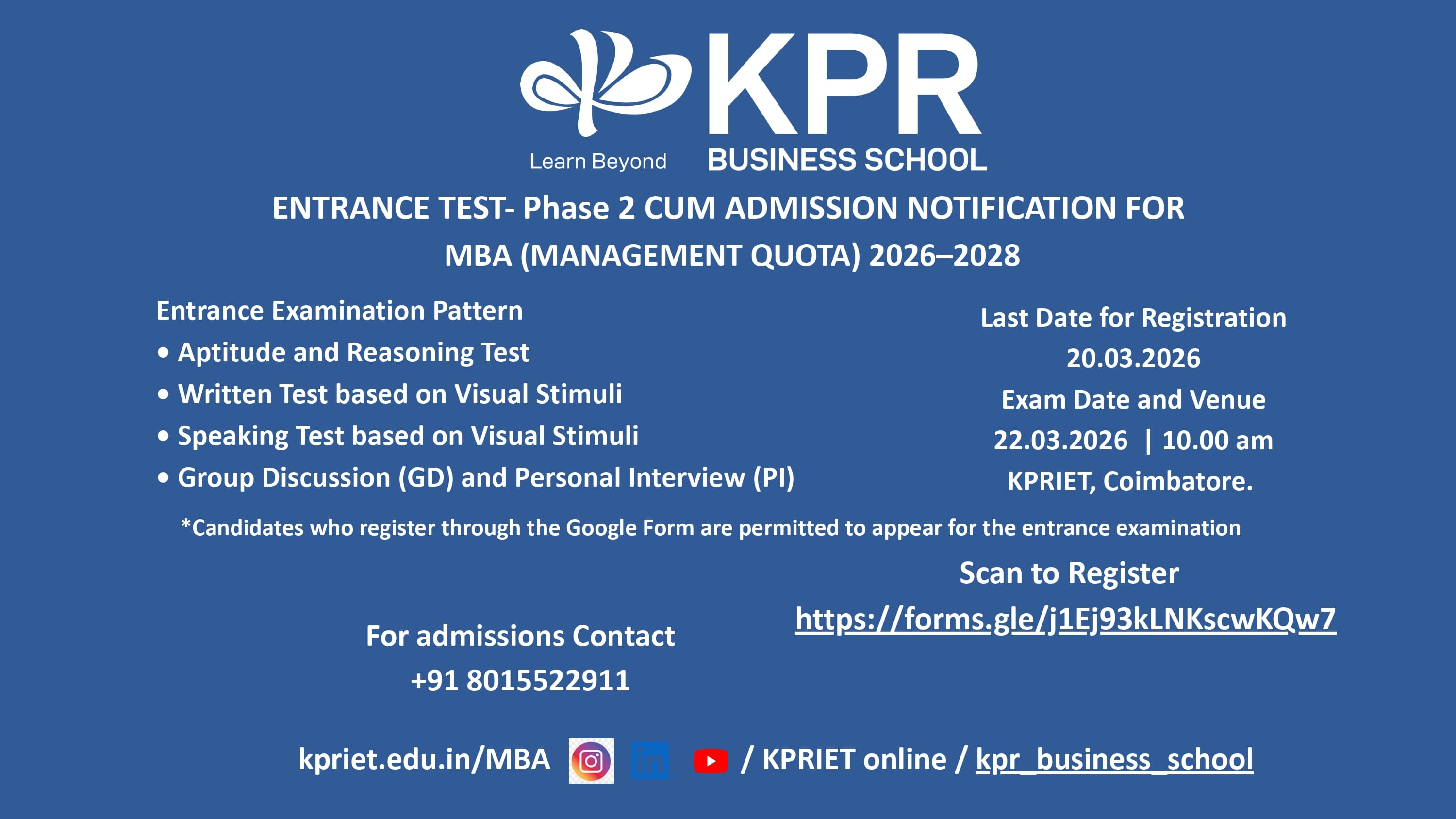 KPR Business School